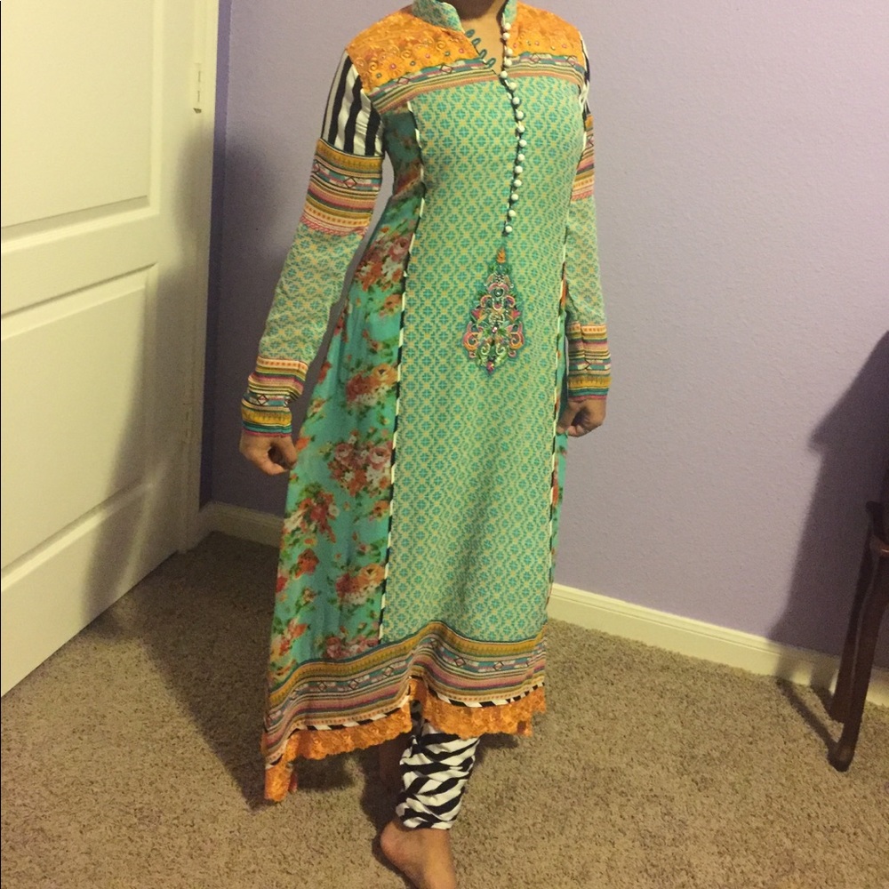 Floral unique bollywood indian salwar kameez