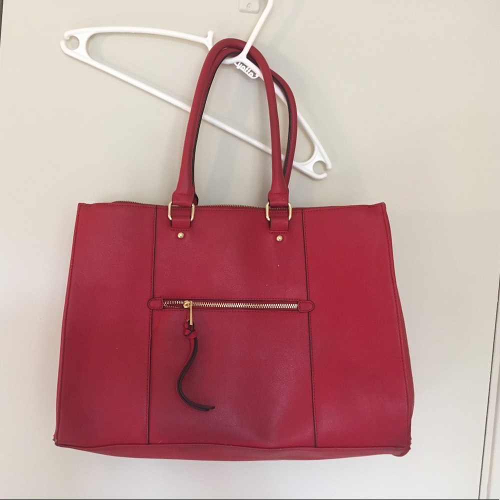 Merona red bag - large bag, fits MacBook