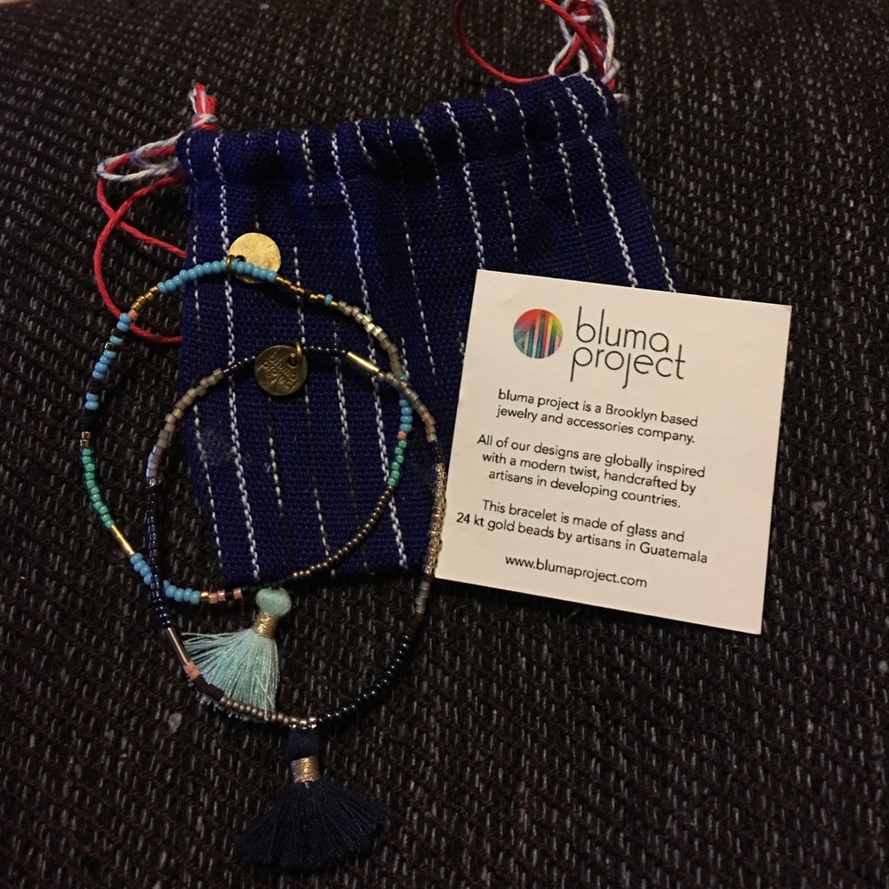 Bluma Project Bracelets 24kt gold beads