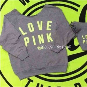 VS PINK CREW - GREY - S