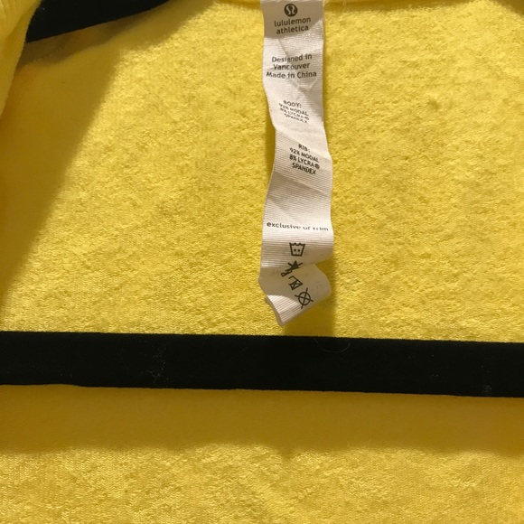 lululemon athletics long lux jacket yellow size 2 - Picture 2 of 3
