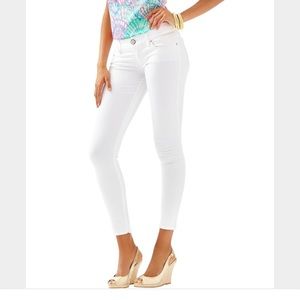 Lilly Pulitzer white Worth Skinny Jeans