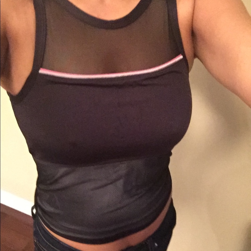 Champion Black/White/ Pink Workout Tank