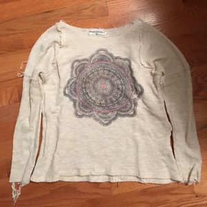 Project social T cropped knit shirt