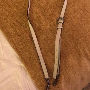 Purse white/cream leather strap