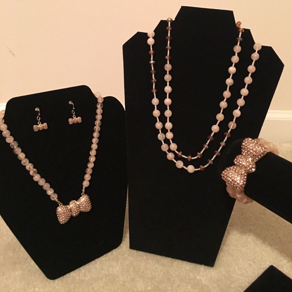 Cookie Lee Blushing Bow Set Retired Rare