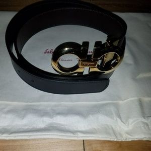 Reversible Double Gancini Belt