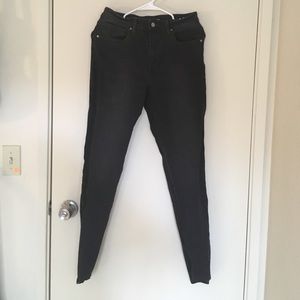 Levi's high rise, skinny work jeans