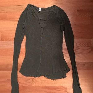 Vintage Havana fitted knit long sleeve