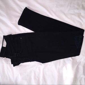 Rag and Bone ripped knee black skinny jeans