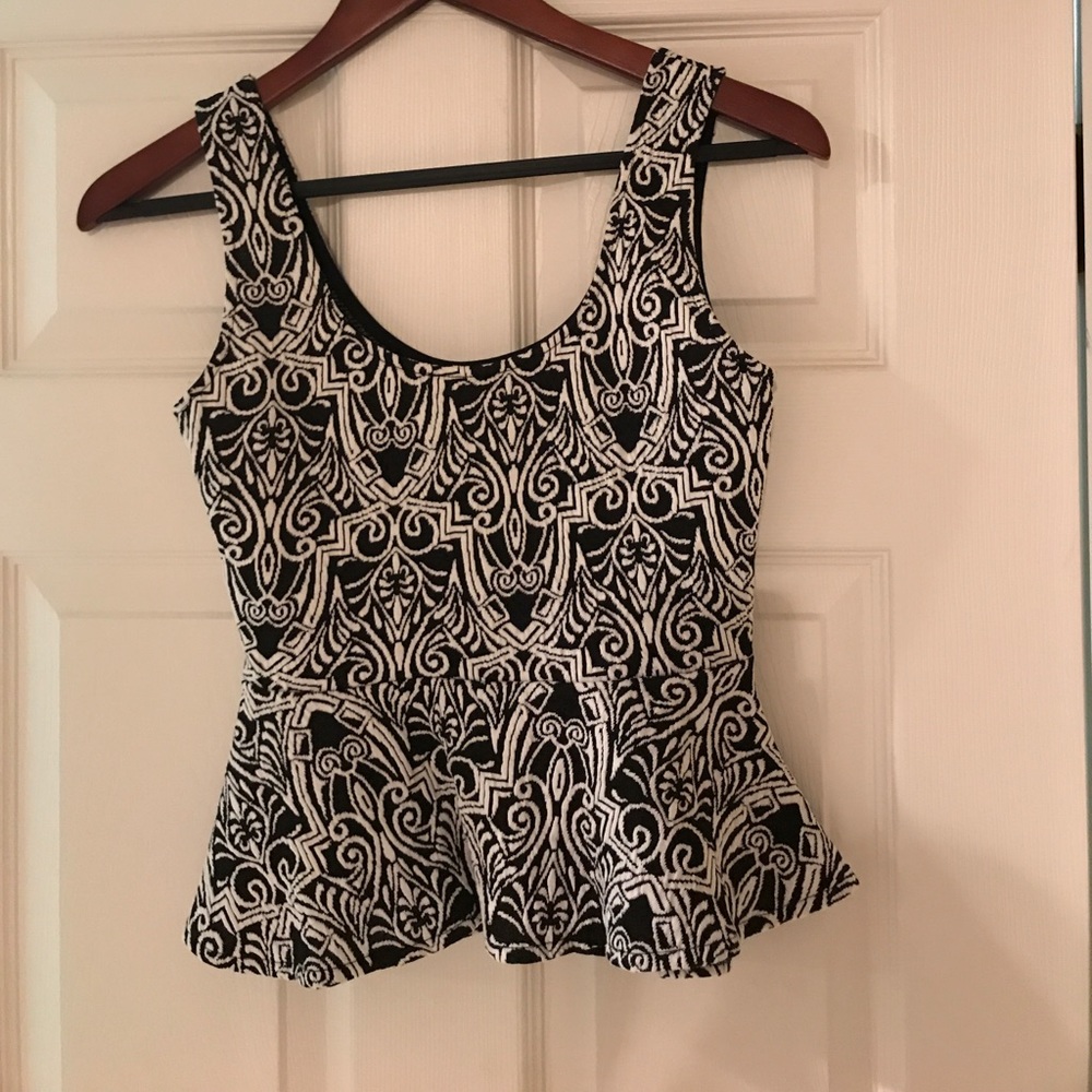 Bebe Peplum tank