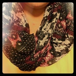 Multi- color infinity scarf