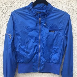 Med Blue Cropped Members Only Jacket