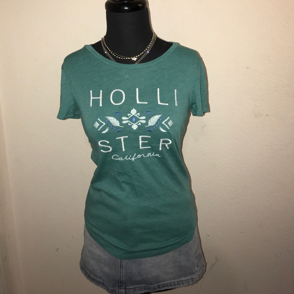 Turquoise Hollister T-shirt