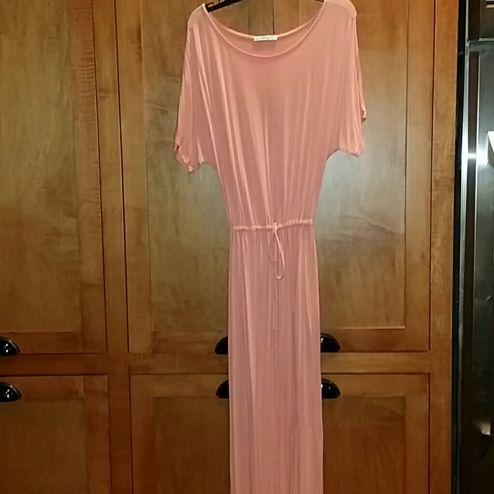 New Tua Maxi Pull On Dress Peach Small