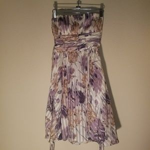 BCBG Max Azria Strapless Silk Dress