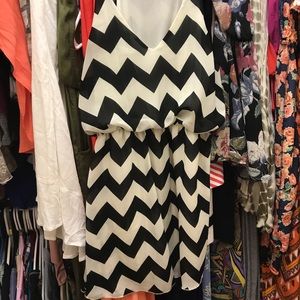 Chevron Mini Dress