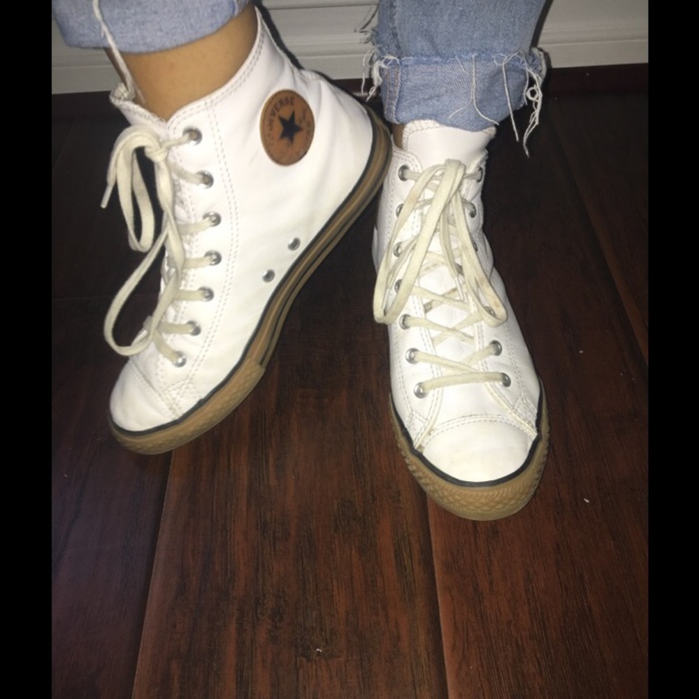 Leather Converse