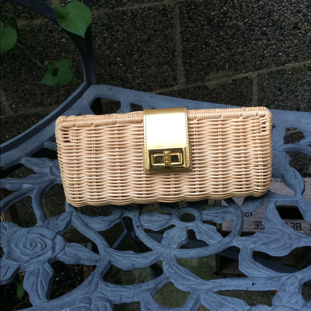 J. Crew Wicker Clutch