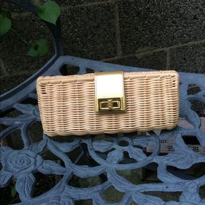 J. Crew Wicker Clutch