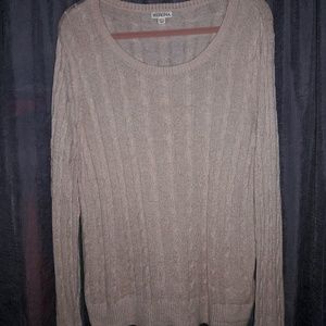 Pink Cable Net Sweater
