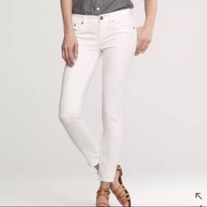 White J. Crew Toothpick Jeans