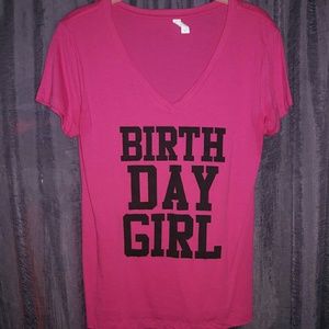 Short Sleeve Birthday Girl Shirt