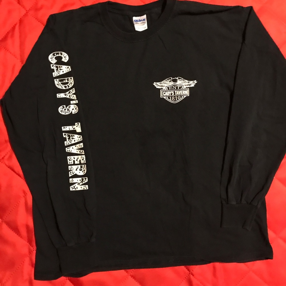Biker style long sleeve Tshirt. Large.