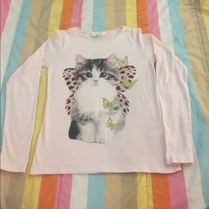 Like new H&M long sleeve graphic top size 8-10y
