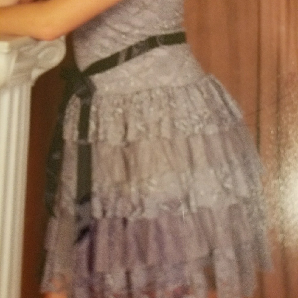 Gray dress w/lace