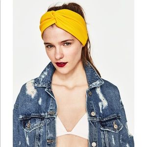 NWOT ✨ Zara yellow headband/bandana