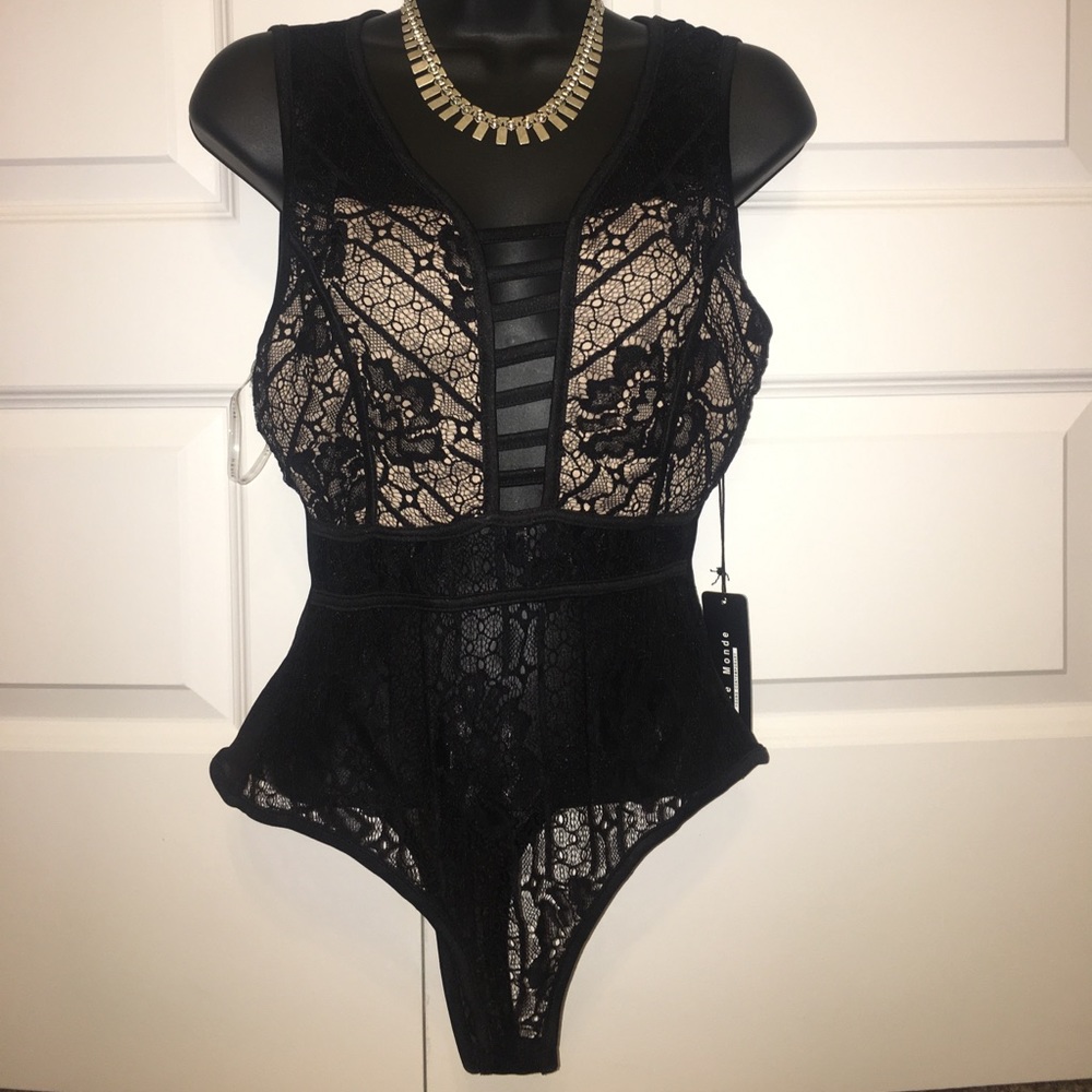 Sexy Sheer Lace Bodysuit