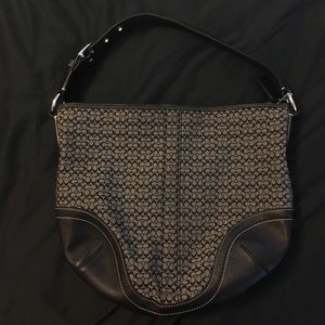 EUC black coach hobo bag