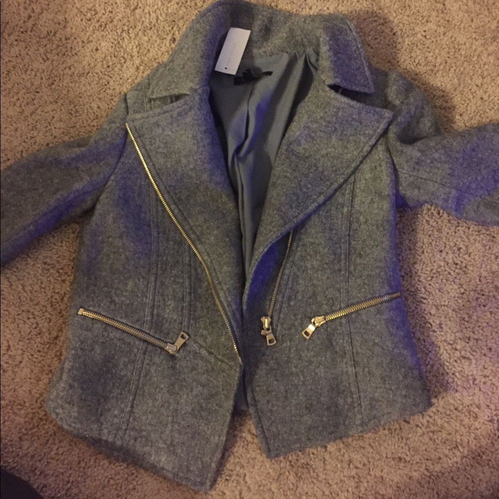 Ann Taylor Wool Moto Jacket