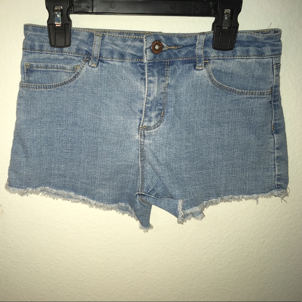 Forever 21 Girls - Frayed Denim Shorts