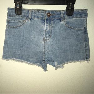 Forever 21 Girls - Frayed Denim Shorts