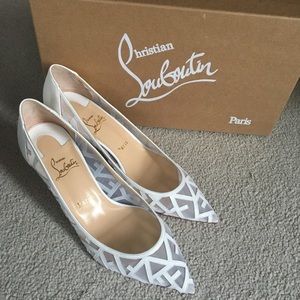 Christian Louboutin Tititata Lace Pointed Pumps