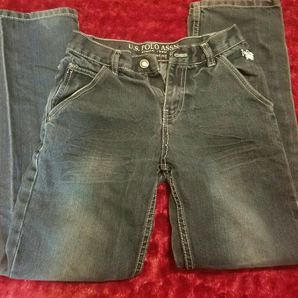 Youth US Polo Assassin Levi Jean's NWOT DARK BLUE!