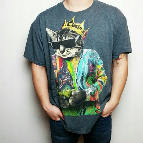Biggie smalls cat shirt Clearance