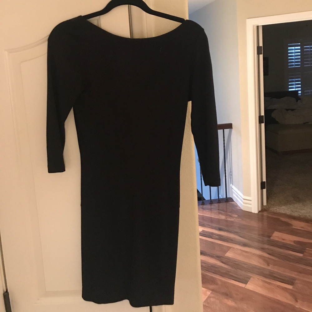 Black fitted dress