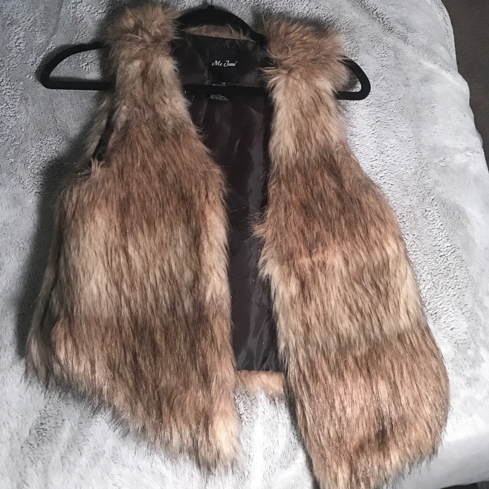 Faux fur vest