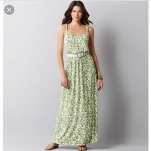 Loft leopard maxi dress