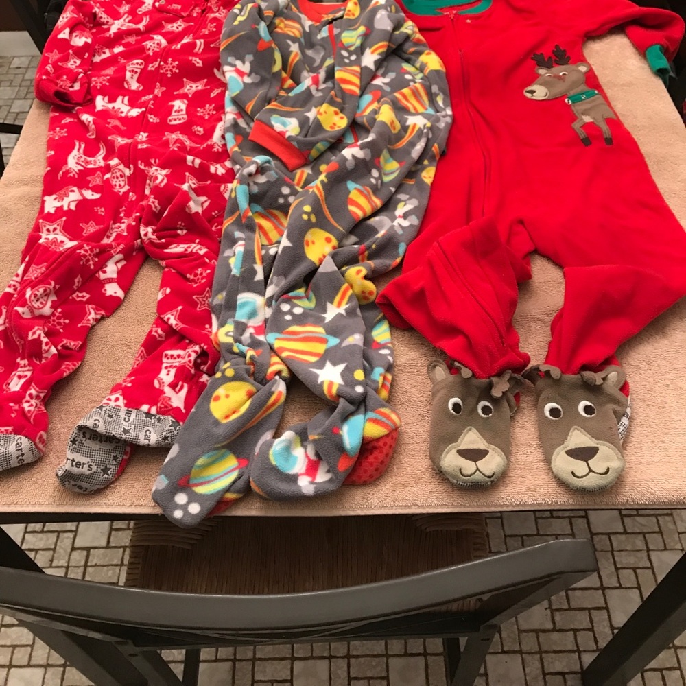 3t pajamas fleece 3 pairs