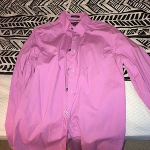 Pink Men's Express Dress Shirt - Modern Fit