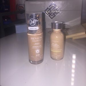 Revlon and L'Oréal foundation
