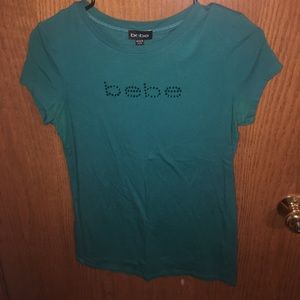 Teal Bebe top