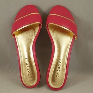 Talbots New Cherry Sorbet Flat Flip Flops Sz 6.5M