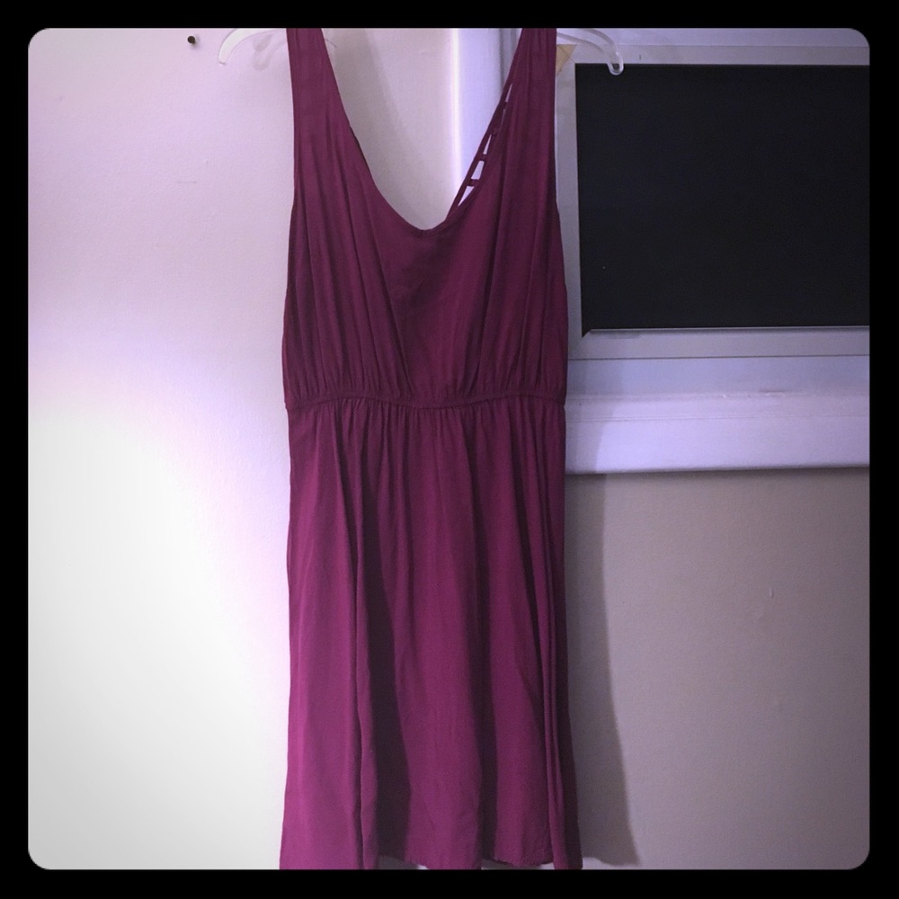 Wine colored dress