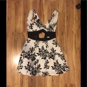 Black and White cut out dress