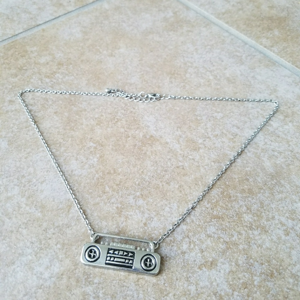 Silver Radio 🎶Boombox📻 Necklace